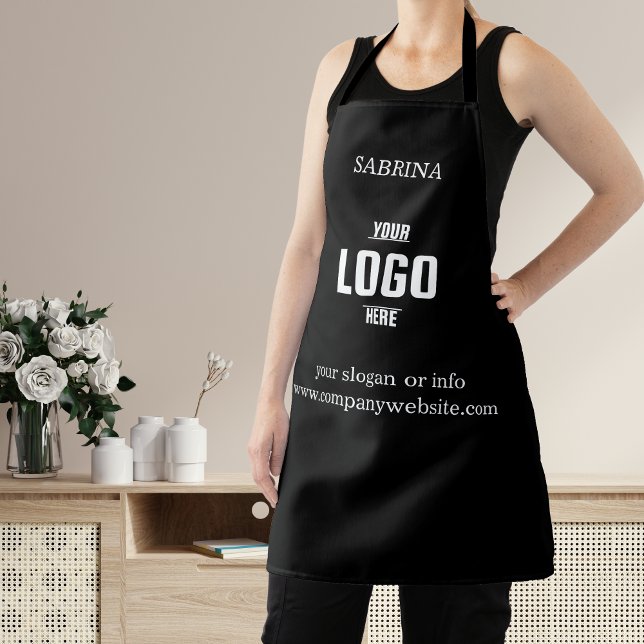 Tablier Moderne et professionnel avec nom et logo personna (Modern & Professional with Custom Name & Logo Apron)