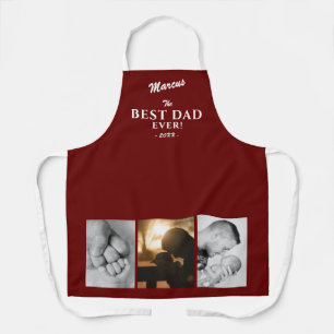 Tablier Moderne Meilleur papa Jamais Père`Jour Keepsaké 3 