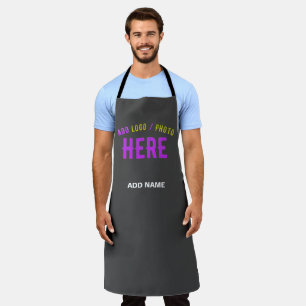 TABLIER MODERNE MODERNE PERSONNALISABLE GRAY VÉRIFIÉ