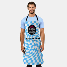 Tablier Moderne Professionnel Personnalisé Marque Checker 