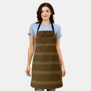 Tablier Moderne simple à deux tons bande géométrique Boho