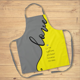 Tablier Moderne stylish élégant Script fête des mères tabl
