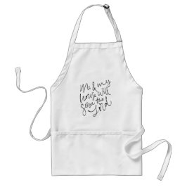 Tablier Moi et Ma Maison Seront le Seigneur Apron