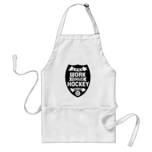Tablier Moins de travail plus d'hockey