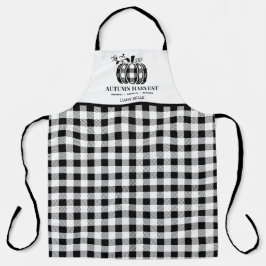 Tablier Moisson d'automne Citrouille Buffalo Plaid