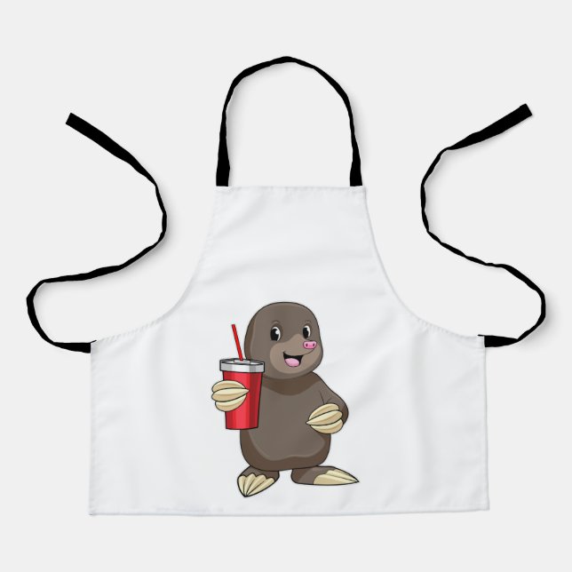 Tablier Mole avec tasse à boire (Recto)