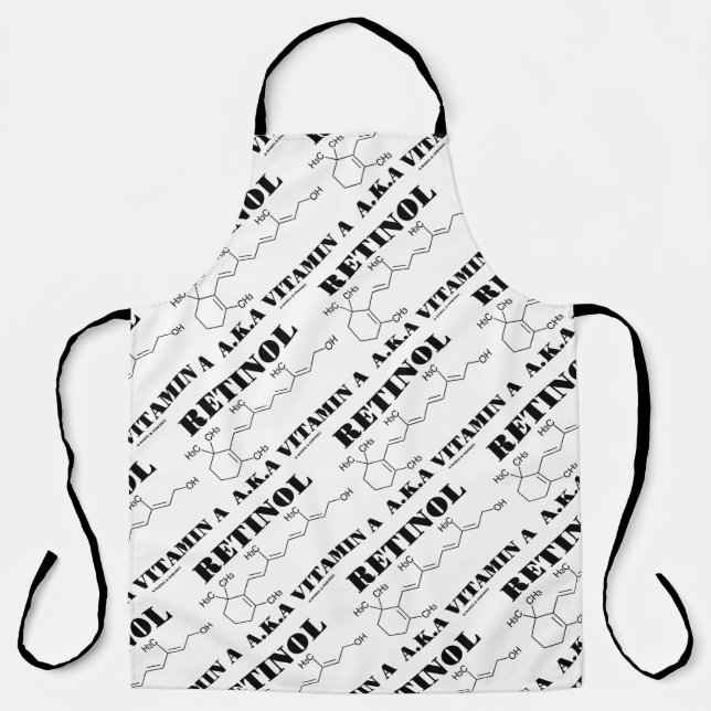 Tablier Molécule chimique Retinol A.K.A. Vitamine A (Recto)