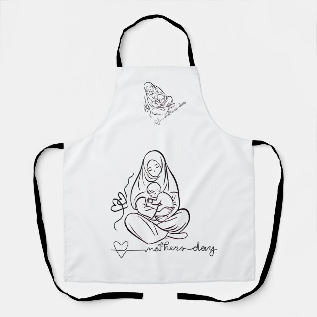 Tablier Mom Love  Beautiful Design (Recto)