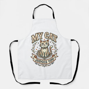 Tablier Mon Chat Vous Juges Chat Sarcasme Attitude Vintage