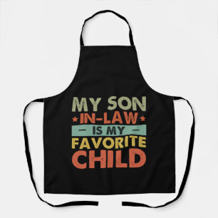 Tablier Mon gendre est mon enfant préféré, famille super