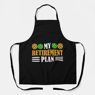 Tablier Mon plan de retraite Paddle Sports Pickleball Joue