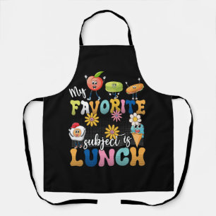 Tablier Mon Sujet Préféré Est Lunch Lady Cafeteria Crew R