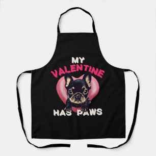 Tablier Mon Valentin a des pattes amateur de chien