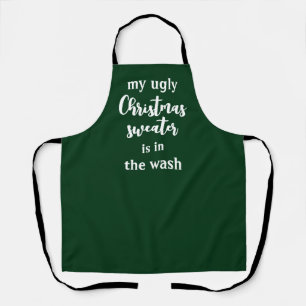 Tablier Mon vilain pull de Noël est dans le lavabo