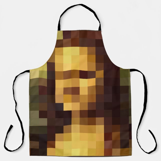 Tablier Mona Lisa pixel art Leonardo da Vinci, La Gioconda (Recto)