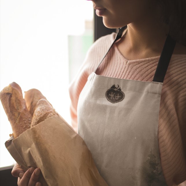 Tablier Monogram Nature Stamp | Custom Name (Créateur téléchargé)