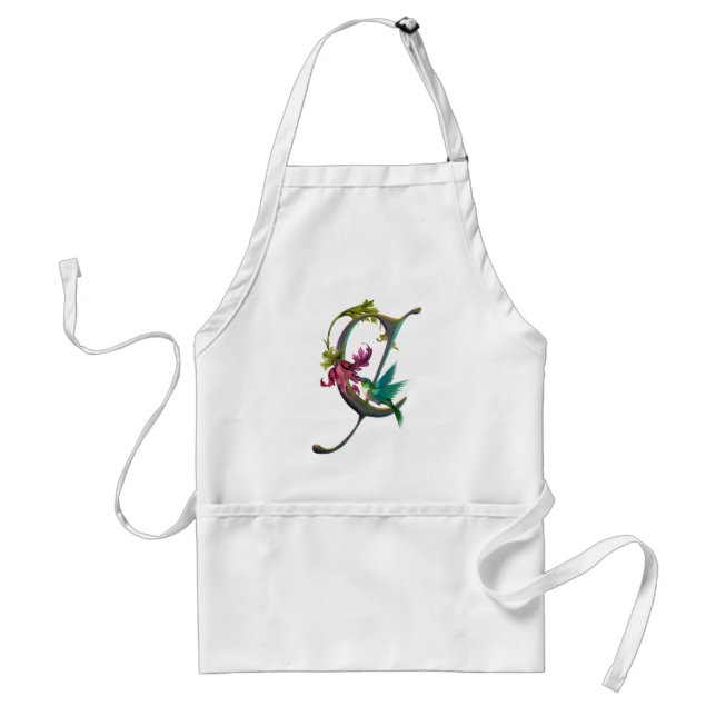 Tablier Monogramme C de colibri (Devant)