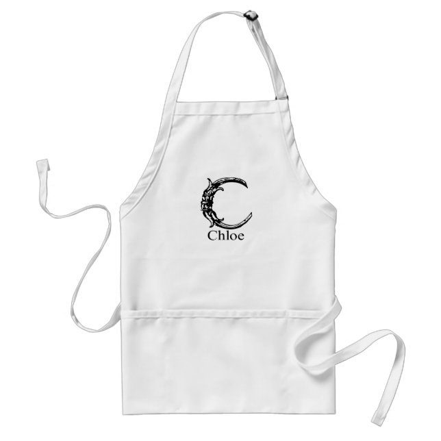 Tablier Monogramme de fantaisie : Chloe (Devant)