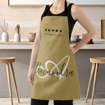 Monogramme élégant Or Blanc Nom du Meilleur Chef e