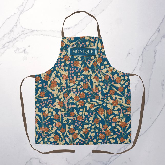 Tablier Monogramme floral (Créateur téléchargé)