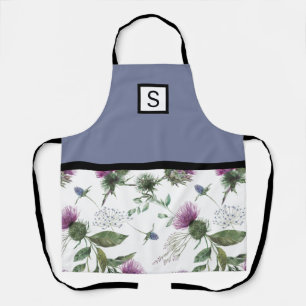 Tablier Monogramme floral Lilac