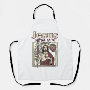 Tablier Monogramme initial de Jésus Foi Monogramme initial