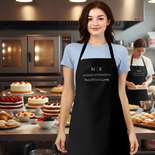 Tablier Monogramme minimaliste ou ajouter un logo Business