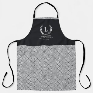 Tablier Monogramme Moderne Chic élégant grecque Motif clé