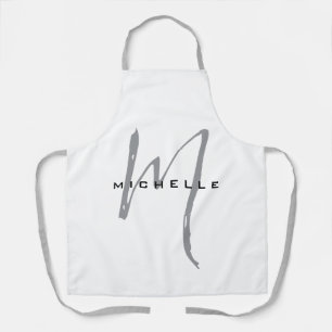 Tablier Monogramme Votre Nom Cadeau Spécial Bien-Aimé Ceux