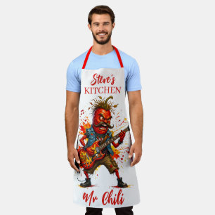 Tablier Monsieur Chili Rockstar Très Chaud