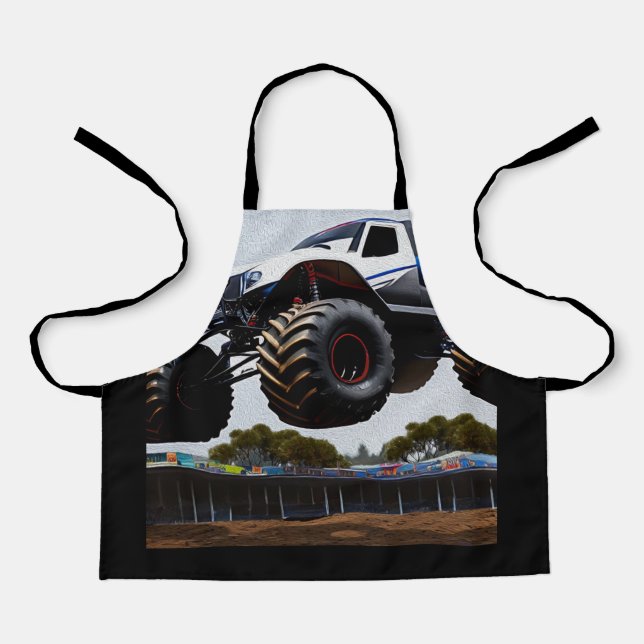 Tablier Monster Truck Launch, Garçons Apron (Recto)