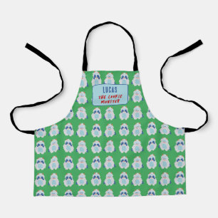 Tablier Monster Yeti Retro Noël Motifs enfants