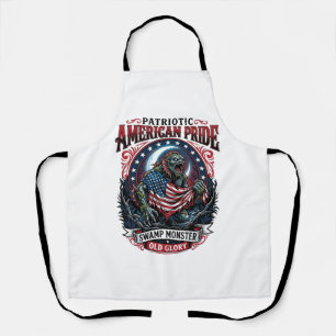 Tablier Monstre des marais patriotique Monstre d'horreur d