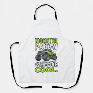 Tablier Monstre Papaw Roues Cool Drôle Monstre Camion Dés