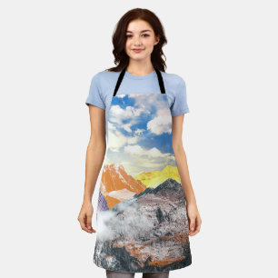 Tablier Montagnes (montage photo) 1