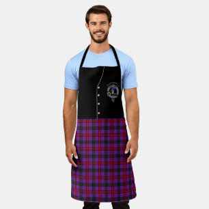 Tablier Montgomery Clan Badge & Tartan Kilt Apron