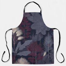 Moody Plum Fig & Pampas Grass Botanical Apron