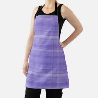 Tablier Motif à carreaux violet lavande clair