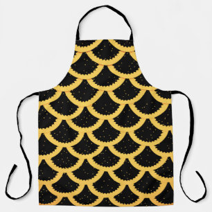 Tablier Motif à écailles de poisson d'or