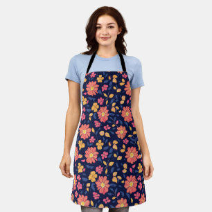 Tablier Motif à fleurs rétro