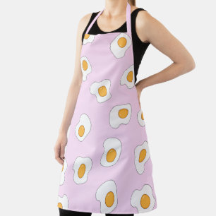 Tablier Motif À Oeufs Pochés Sur Rose