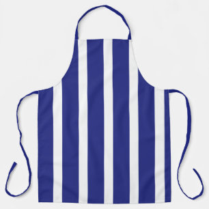 Tablier Motif à rayures bleu et blanc marine