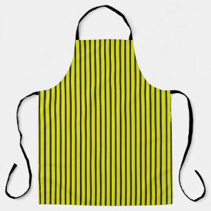 Tablier Motif à rayures verticales jaunes