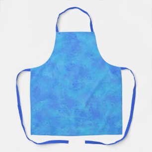 Tablier Motif Abstrait bleu