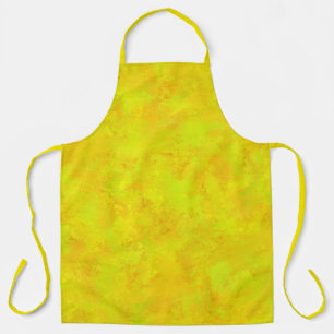 Tablier Motif abstrait jaune orange vert