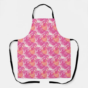 Tablier Motif abstrait simple avec feuilles de monstera, f