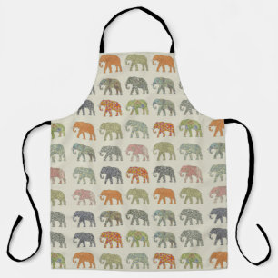 Tablier Motif animal coloré éléphant