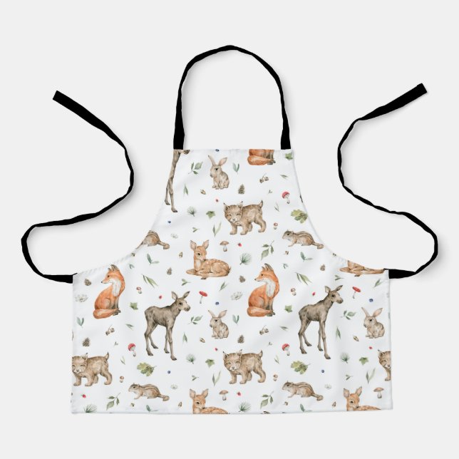 Tablier Motif animal de bois mou (Recto)