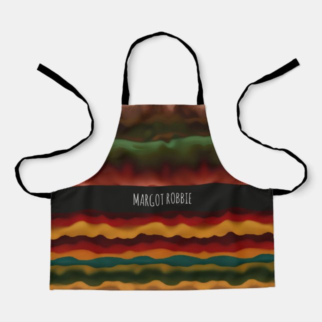 Tablier Motif arc-en-ciel Abstrait (Recto)
