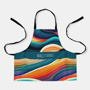 Tablier Motif arc-en-ciel des vagues de l'océan Abstrait